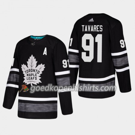 Toronto Maple Leafs John Tavares 91 2019 All-Star Adidas Zwart Authentic Shirt - Mannen